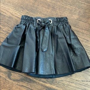 Girls pleather skirt